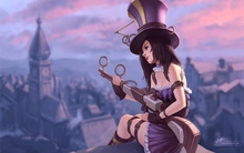 video games steampunk league of legends caitlyn 1600x1200 wallpaper 